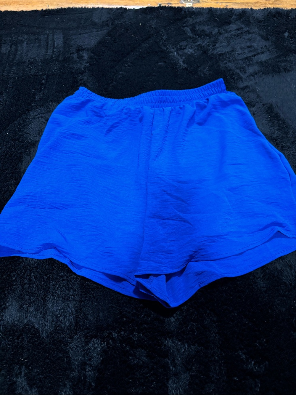 Women's Electric Blue Elastic-Waist Skort